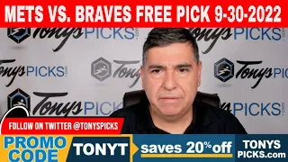 New York Mets vs. Atlanta Braves 9/30/2022 FREE MLB Picks and Predictions on MLB Betting Tips