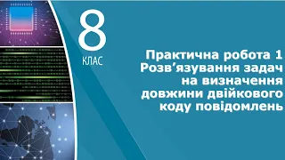 Інформатика 8 клас | Персональний комп’ютер, його основні складові. Практична робота 1