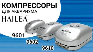 Компрессоры для аквариума Hailea 9601, 9602 и 9610. Большой обзор воздушных компрессоров 96 серии.