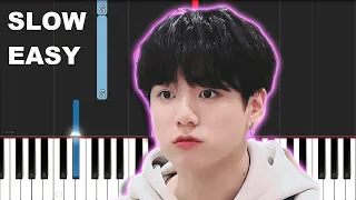 BTS Jungkook - Still With You (SLOW EASY PIANO TUTORIAL)