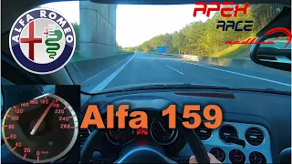 🚗 Alfa Romeo 159 2.4 JTDM  2007 |  Top Speed German Autobahn