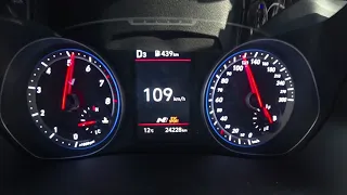 Veloster N DCT 0 -200 kph Test w/ Launch Control