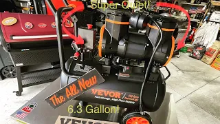 Review of The VEVOR 6.3 Gallon Oil-Free Super Quiet Air Compressor / 3.35 cfm at 90 psi!