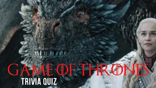 GAME OF THRONES TRIVIA QUIZ | Pub Trivia Quiz | Virtual Pub Quiz | 40 Trivia Questions & Answers