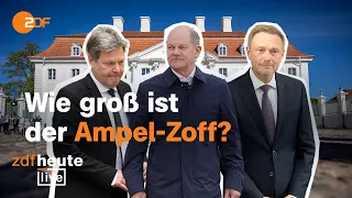 Abschluss der Ampel-Klausur in Meseberg: Statements von Scholz, Habeck und Lindner | ZDFheute live