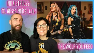 NITA STRAUSS - The Wolf You Feed ft. Alissa White-Gluz (REACTION) with my wife
