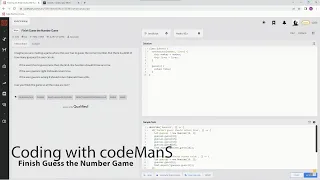 Codewars 8 kyu Finish Guess the Number Game JavaScript