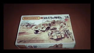 Unboxing  Vintage MatchBox 1:76 Sdkfz, pak 40 & Motorcycle WW2 set  #TTH