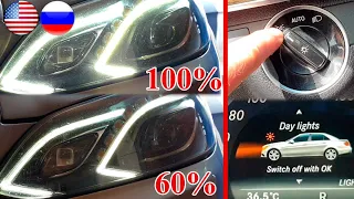 Day Light Mode on Mercedes - Encoding Day Light / Enable Daytime Running Lights on Mercedes W212