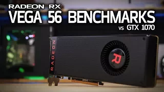 VEGA 56 vs GTX 1070 Review with Overclocking & Benchmarks!