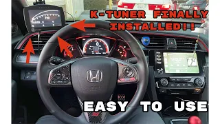 Installing Ktuner on my 10th Gen Civic Si.