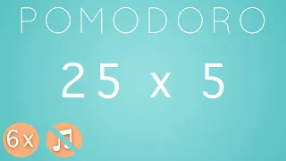 Pomodoro Technique - WORK or STUDY 3h = 6 x 25 min / 5 min #pomodoro #timer