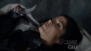 The 100 Octavia fight scene