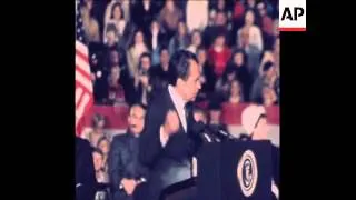 SYND 6-11-72 US PRESIDENT, RICHARD NIXON AND VICE PRESIDENT, SPIRO AGNEW SPEECHES