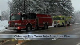 Chimney fire turns into structure fire