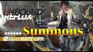 Arknights Summoning on Unbound Reflux Banner