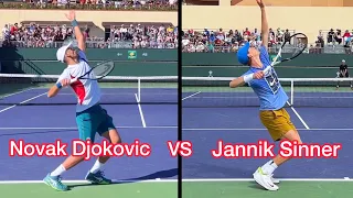 Novak Djokovic vs Jannik Sinner Serve Comparison (Tennis Technique Explained)