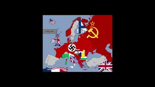 World War II in Europe with Flags Sped Up