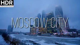 🔥 THE MAIN BUSINESS CENTER OF POOR RUSSIA 🇷🇺 Skyscrapers Moscow City TODAY - With Captions ⁴ᴷ (HDR)