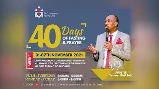 WEDNESDAY 03/11/2021 PUSH DAY3 OF 40 DAYS OF PRAYER AND FASTING