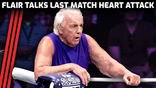 Ric Flair suffered a heart attack during his last match