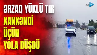 Yardım TIR-ı Ağdam-Xankəndi yolu ilə hərəkət edir: razılıq əldə olundu - GÖRÜNTÜLƏR