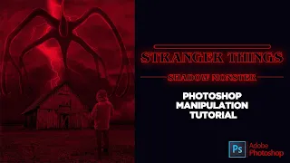 Stranger things shadow monster Manipulation in photoshop । Mind flayer photoshop Manipulation