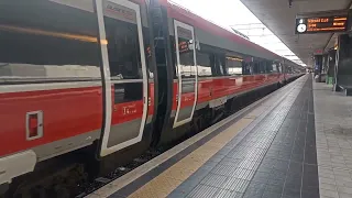 Italo AGV+Trenitalia Frecciarossa ETR 600 saliendo de Roma Termini