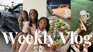 Weekly vlog! Braid the kids for the first time + my car got towed + cleaning my closet + new floral