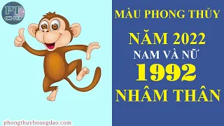 Màu Hợp với Nam Và Nữ Tuổi Nhâm Thân 1992 Trong Năm 2022 | Phong Thủy Hoàng Đạo