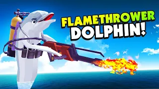 New DOLPHINS With FLAMETHROWERS Attack the DEER! - Deeeer Simulator Gameplay