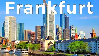 Frankfurt City, Germany 🇩🇪 - by drone 4K Ultra HD (60fps)