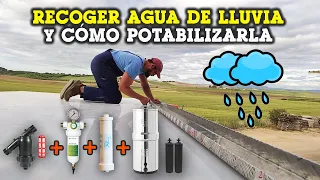 17# Fabricar SISTEMA RECOGIDA AGUA LLUVIA💧 en Camión Camper y que sea POTABLE | Al Son de mi Furgón