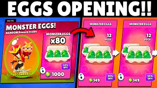 Risking My Luck to Open 80x Monster Eggs | Is it Worth It!? #Godzilla