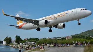 Ultimate Skiathos Airport Planespotting in 4K. Very Low landings and Jetblast departures July 2022