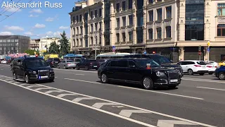 Новые авто Путина Аурус.  New cars of Putin Aurus. 普京的新车。