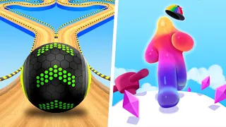 Going Balls Vs Blob Runner 3D Android iOS All Levels Amusing Gameplay 4K 58