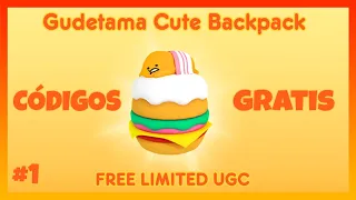 7 CÓDIGOS EXCLUSIVOS del NUEVO UGC de🎁MY HELLO KITTY CAFÉ🎁  Mochila Gudetama🎁Roblox 2024🎁EMiLiOR  #1