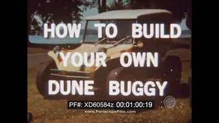 "HOW TO BUILD YOUR OWN DUNE BUGGY"  1970s DO-IT-YOURSELF VW BEETLE CONVERSION KIT FILM  XD60584z