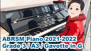 ABRSM Piano 2021-2022 Grade 3 / A3 / Gavotte in G / 4-3-2022