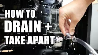 How to drain and take apart your custom water cooling loop PC