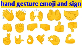 hand gesture emoji and hand sign meaning in Hindi to English / social media hand gesture