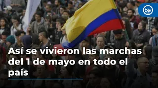 Así se vivieron las marchas del 1 de mayo en todo el país: Petro hizo anuncios importantes