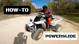 How-To Powerslide a Quad on both Dirt and Pavement! In-Depth Tutorial!