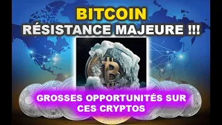 BITCOIN - RÉSISTANCE MAJEURE !🔥+100% SUR CES CRYPTOS QUI PEUVENT EXPLOSER 🚀#bitcoin #crypto #bullrun