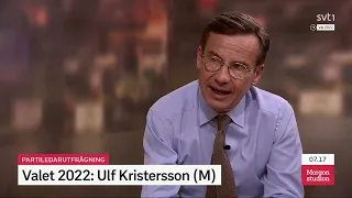 Partiledarutfrågning valet 2022: Ulf Kristersson (Moderaterna)