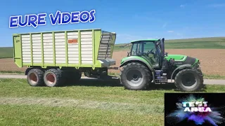 Eure Videos # Dirks Arbeitsalltag - Gras und Klee häckseln für die Silage / BGA