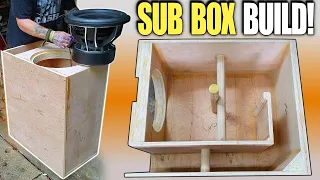 Building a Ported Subwoofer Box for DEEP BASS!!! How To Design & Build LOW TUNED Slot Port Enclosure