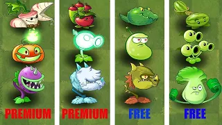 WHO WILL WIN? - FREE vs PREMIUM - PvZ 2 Team Plant Vs Team Plant