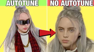 GENIUS INTERVIEWS vs  REAL SONGS  AUTOTUNE VS NO AUTOTUNE  (BILLIE EILISH, LIL NAS X)